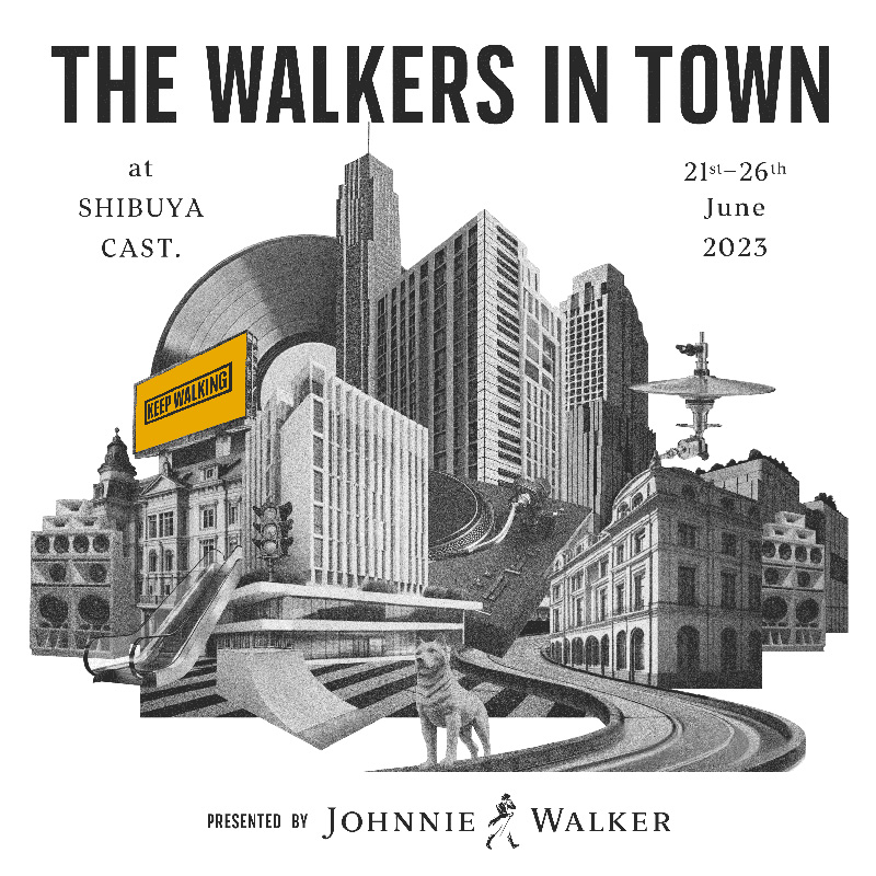 ジョニーウォーカーのイベント「THE WALKERS IN TOWN presented by JOHNNIE WALKER」が6月21日～26日に開催